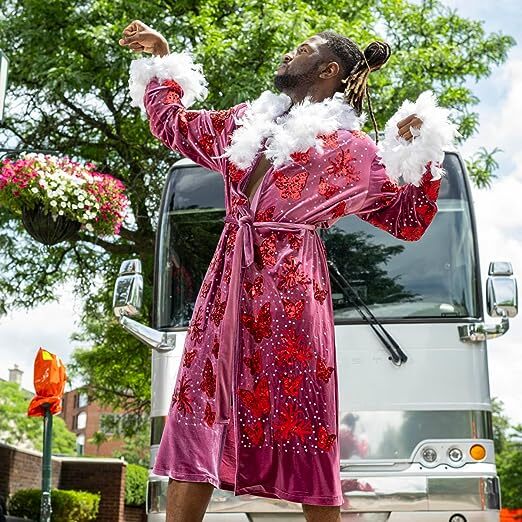 Adult Unisex Nature Boy Flair Wrestler Deluxe Robe Halloween Costume Cosplay