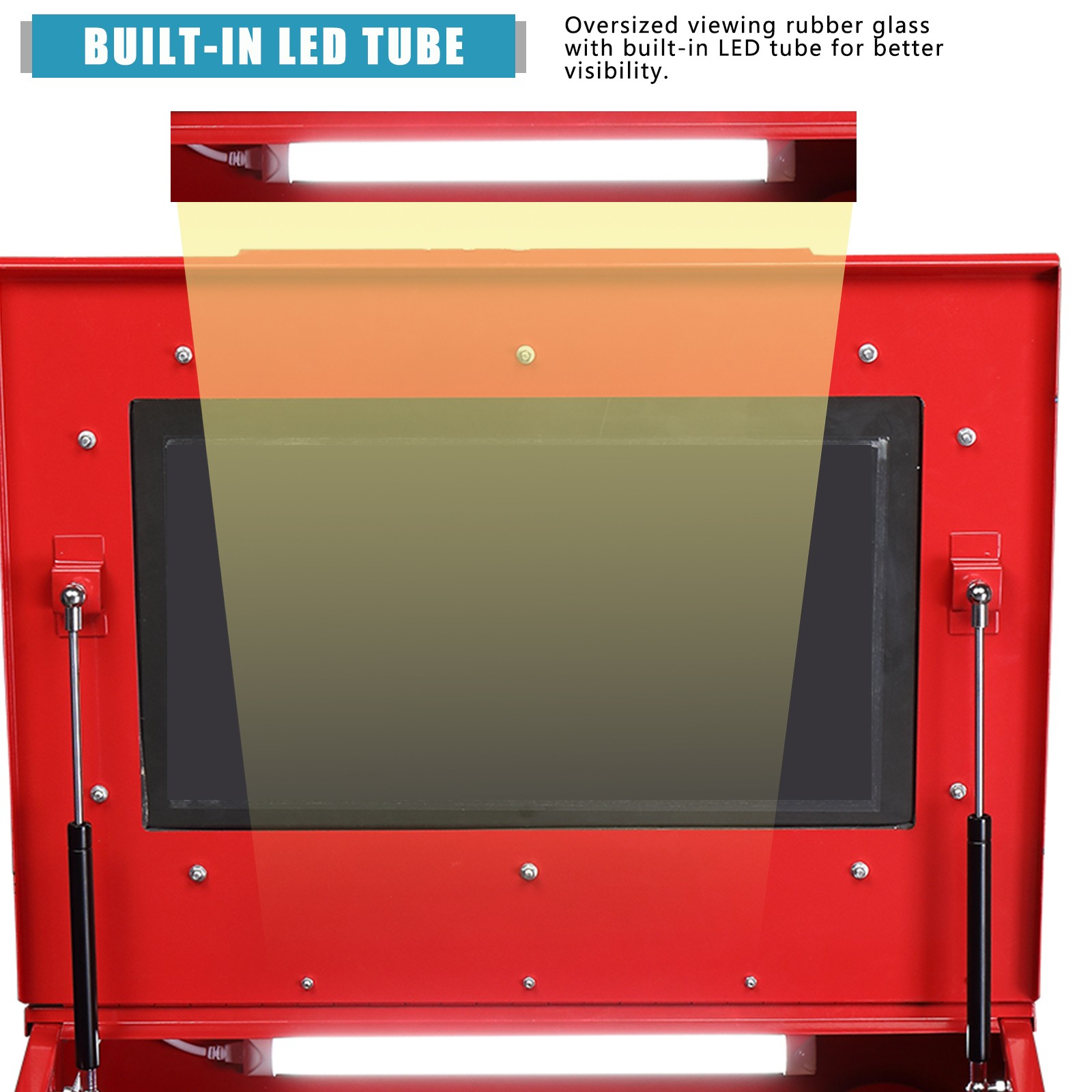 Sand Blast Abrasive Cabinet with Gun, Hose, Gloves, Nozzles, Sandblaster, Media