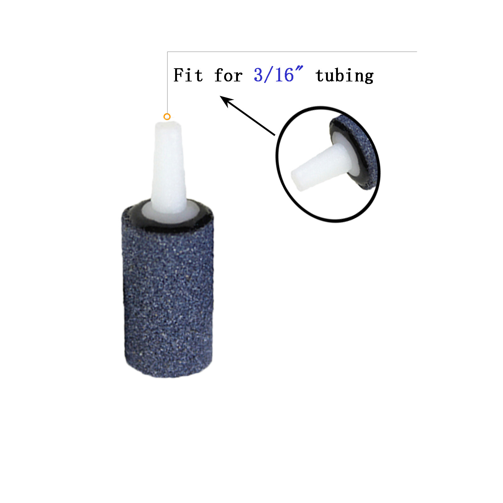 AQUANEAT 1" Air Stone Aquarium Fish Tank Aerator Diffuser Pump Hydroponics