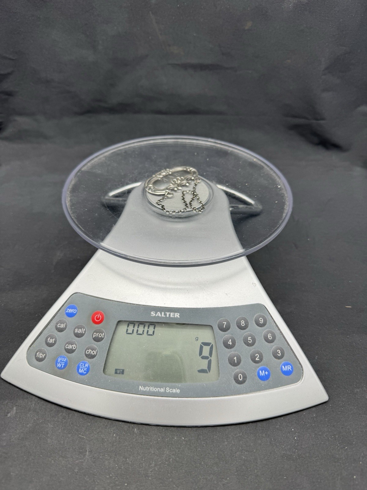 Vintage Sterling Silver DECANTER Liquor Bottle Tag Label "RYE"