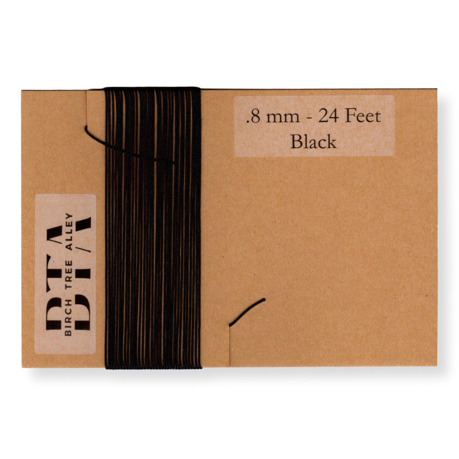 24 Ft Radio Dial Cord String (288") BRAIDED .8mm BLACK for Vintage Radio Tuner