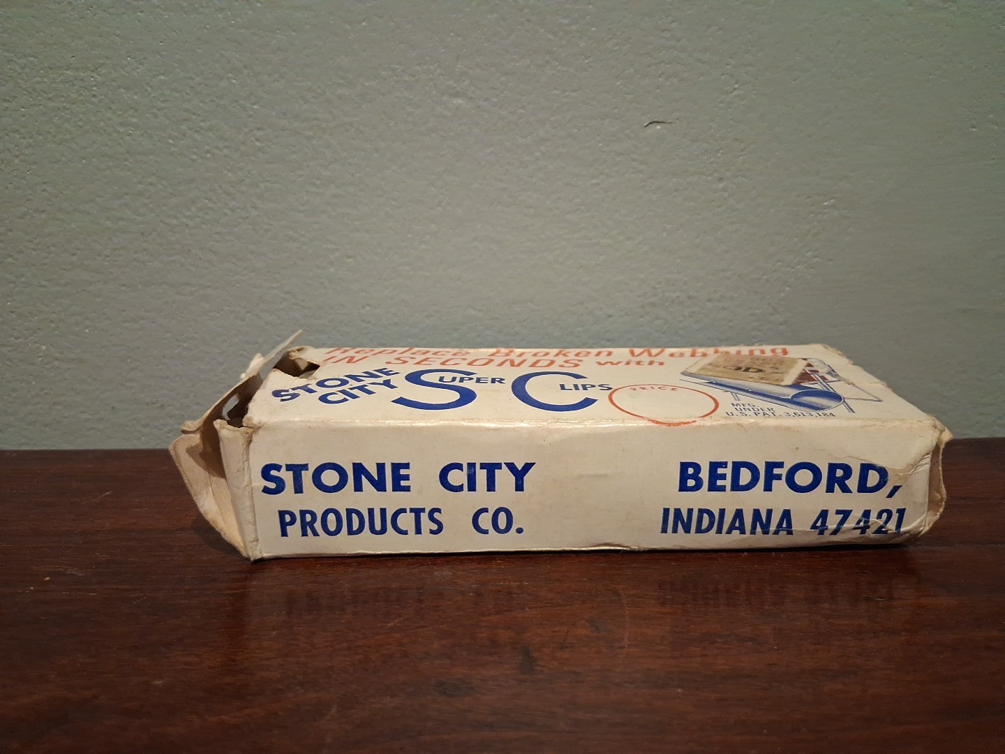 Super Clips Webbing Repair Lawn Chair Set of 10 Stone City Clips- New Open Box