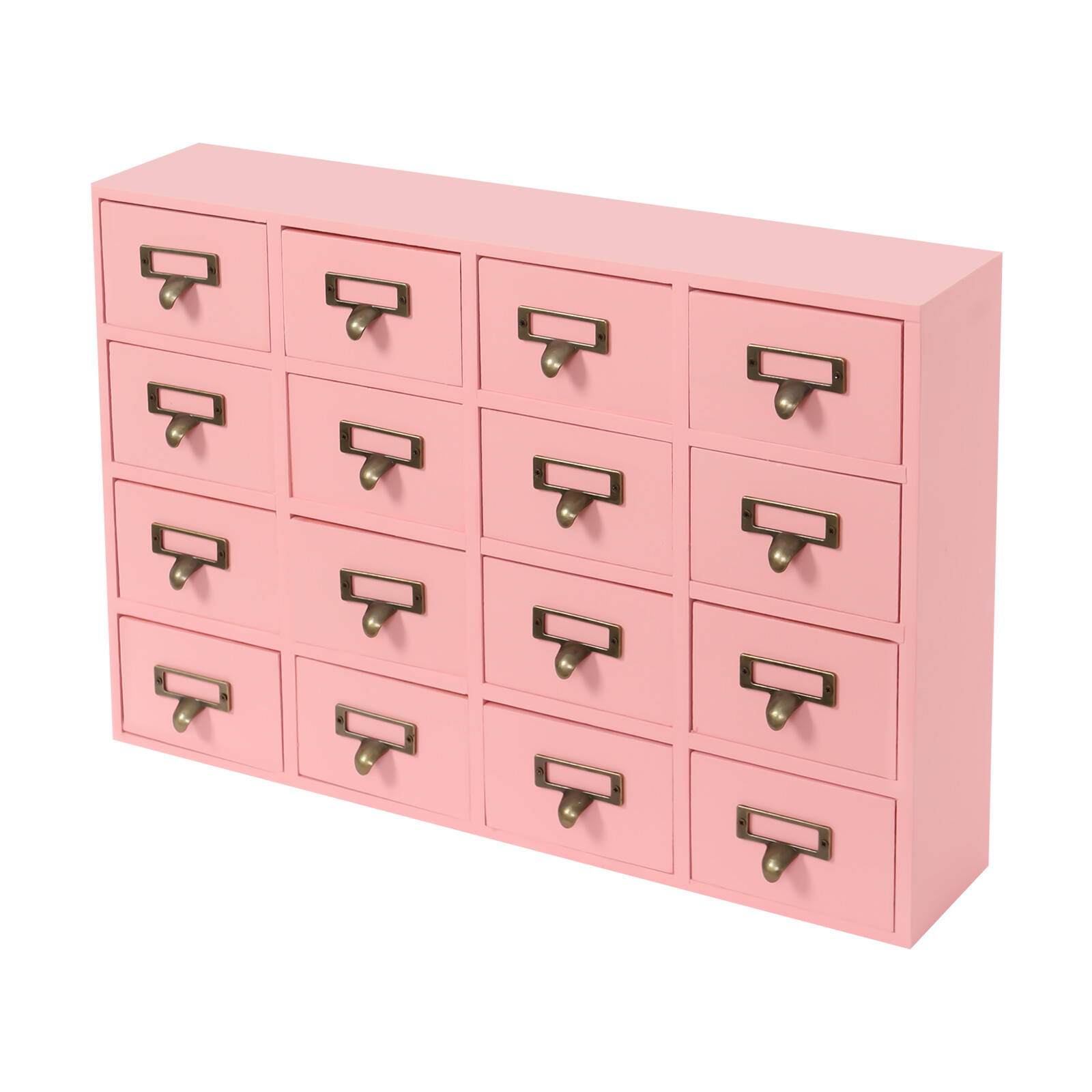 Vintage 4 PCS Drawer Cabinets Pink 64-Drawer Storage Box Storage Cabinet