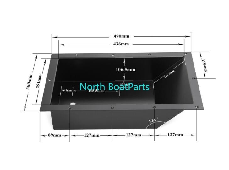 R&R design Minn Kota trolling motor recess pedal tray bass boat accessory foot