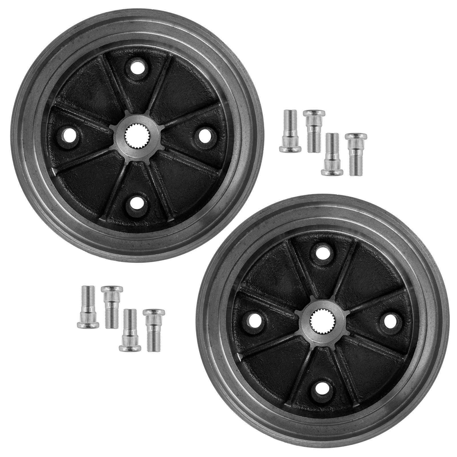 2x Rear Brake Hub L/R w/ Studs for NEW Kawasaki Mule 4010 4x4 KAF620M 2009-2021