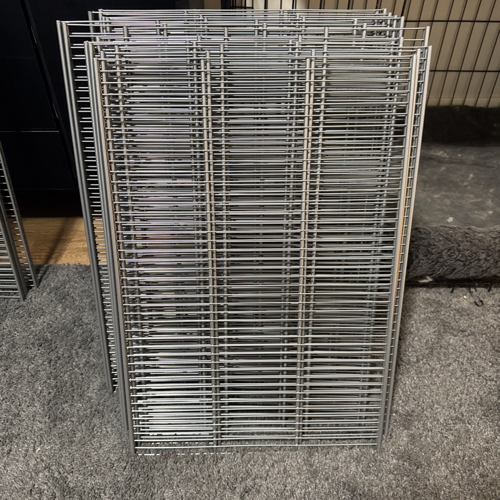 Elfa Wire Shelf Rack 16" X 24" Storage Chrome Silver Container Store Lot Of 4