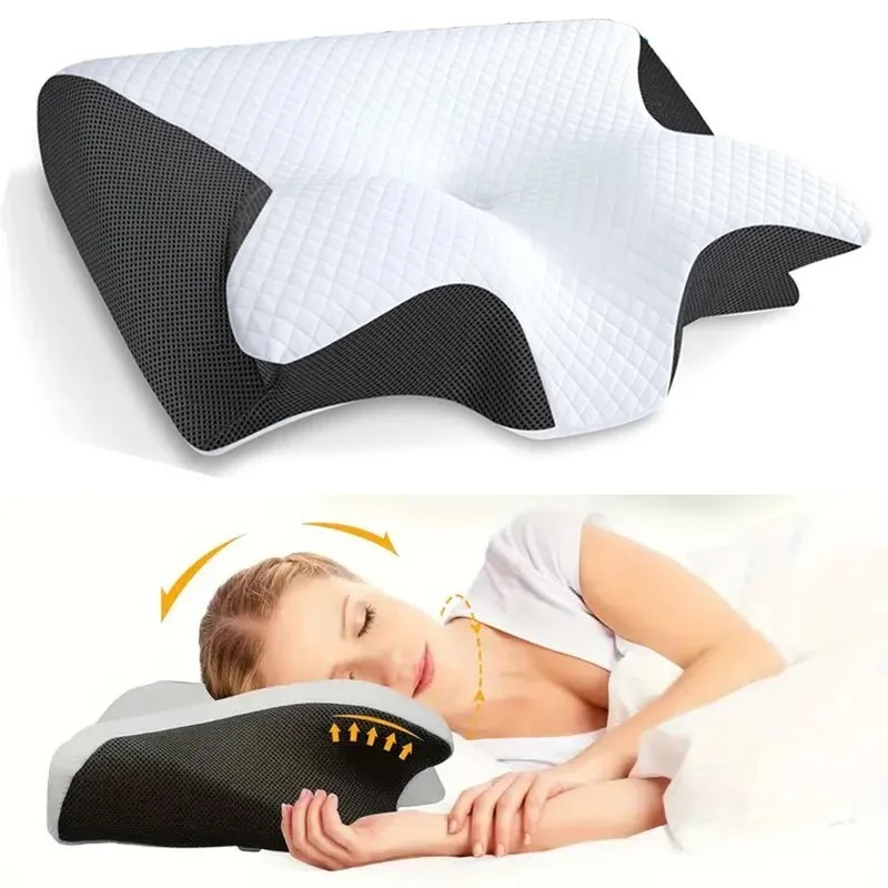 Pillow For DERlLA ERGO Anti Snore Ergonomic Premium Neck Pain Relief Memory Foam