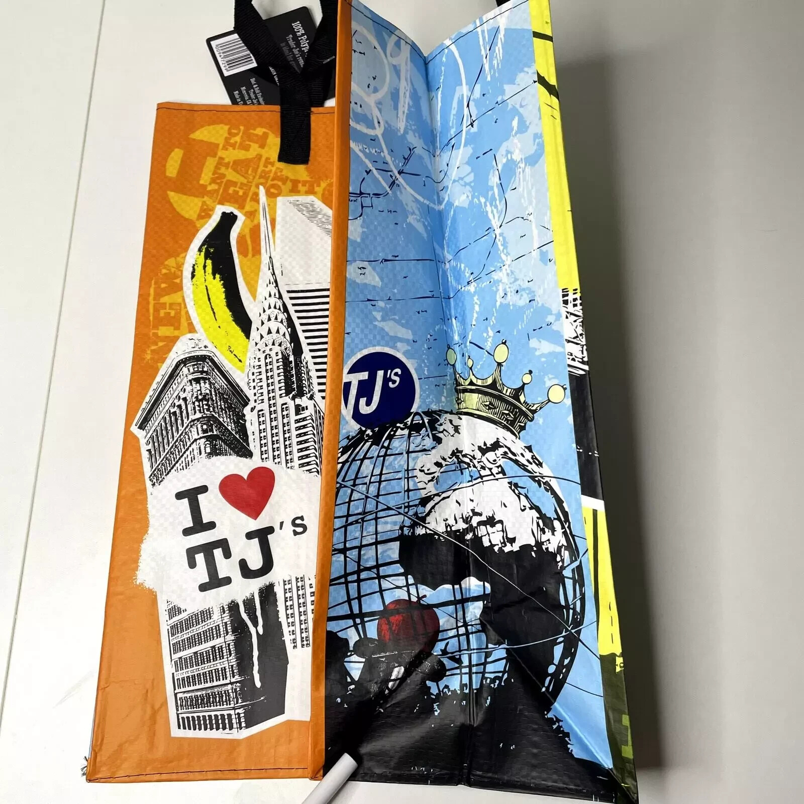 Trader Joe’s New York Tote Bag Eco Reusable Shopper Skyline Brooklyn Bridge