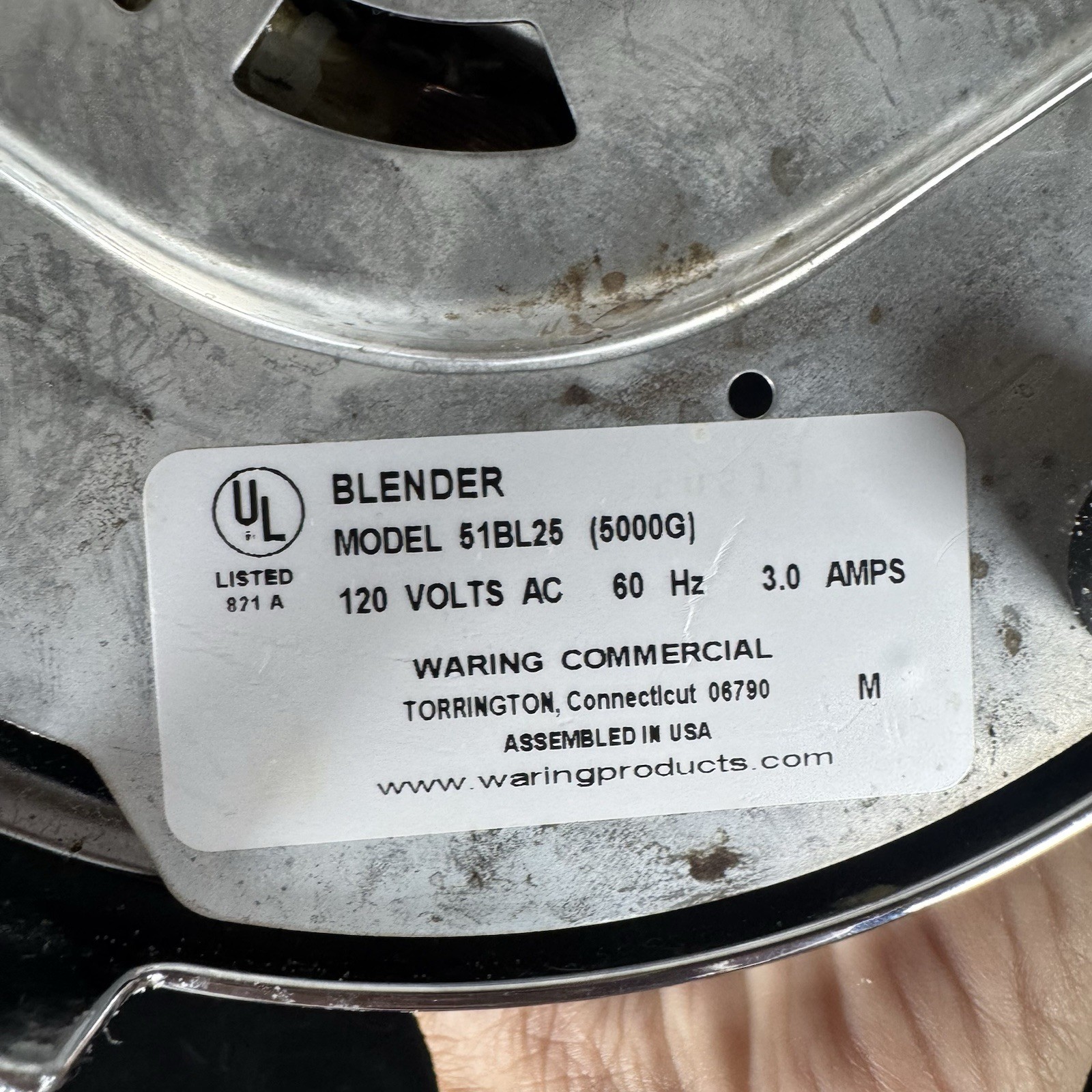 Rare Vintage Waring Electric Blender 51BL25 Beehive Chrome 2-Speed Tested Works