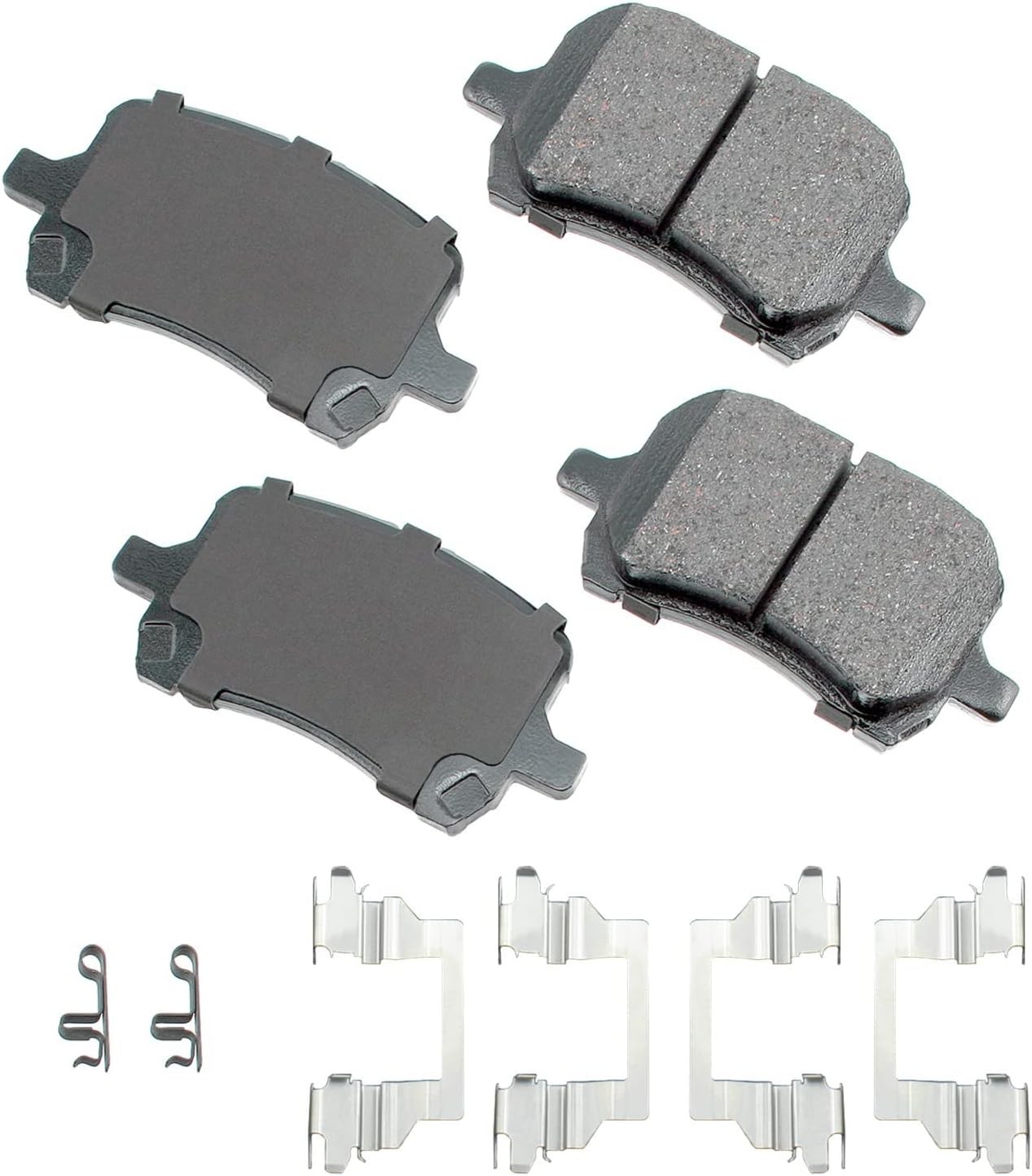 Front Disc Brake Pad Set OES AKEBONO ACT1160 for Chevrolet, Pontiac, Saturn