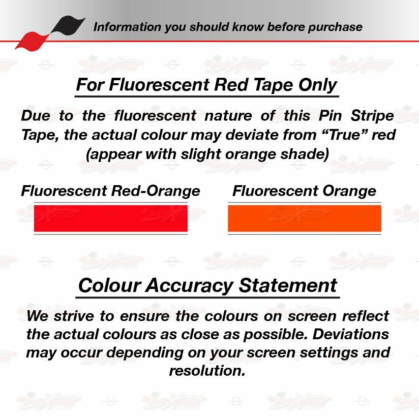 1/4" Roll Vinyl Pinstriping Pin Stripe Solid Line Car Tape Decal Stickers 6mm