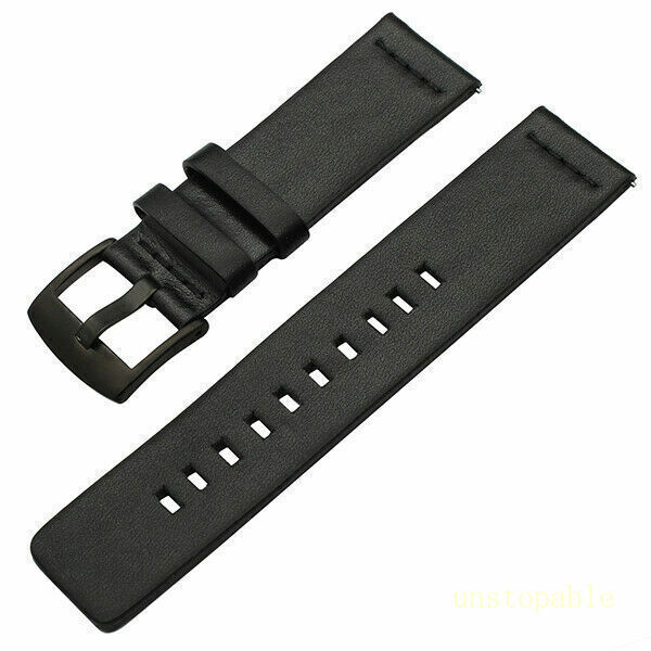 18mm 20mm 22mm 24mm Genuine Leather Wristband Watch Strap Band Bracelet UNIVERSL