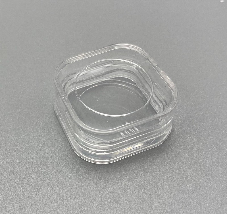 10pcs Dental Denture Hinged Display Box Film Membrane Storage Case 38*38*17mm