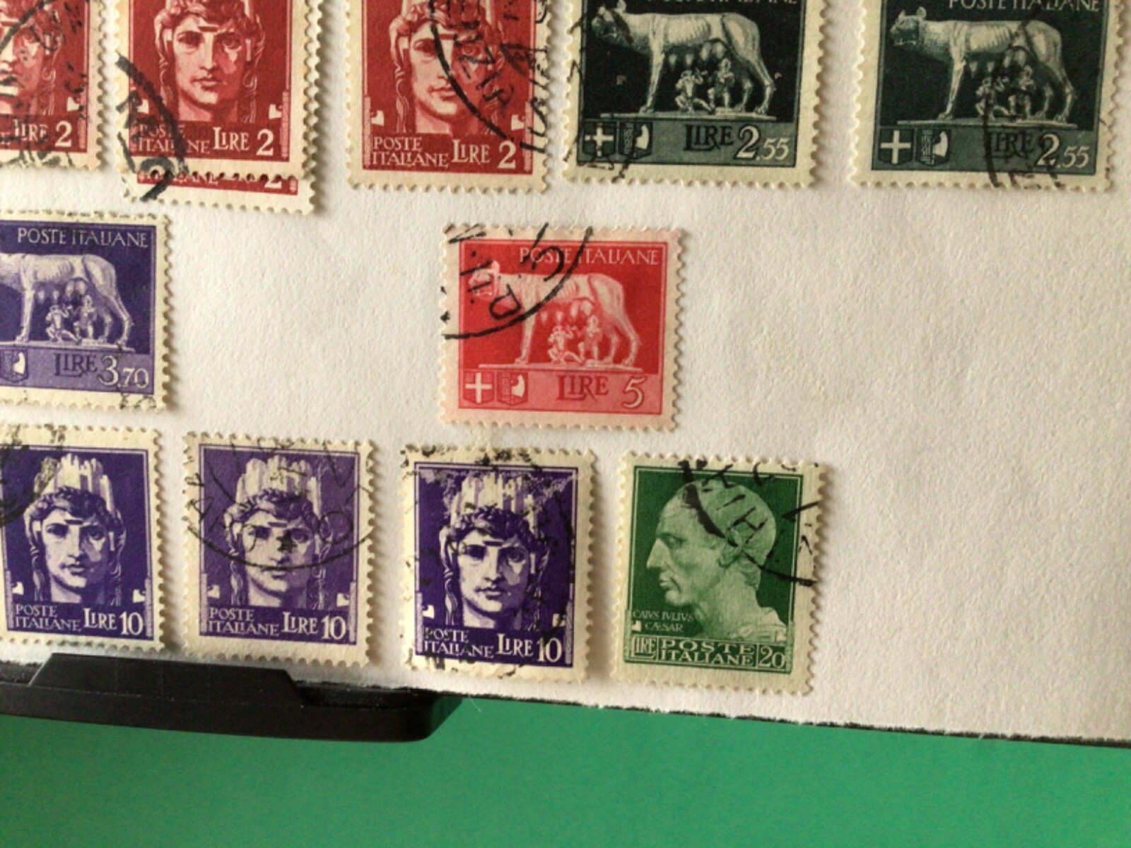 Italy 1929 used stamps on part pages A10240