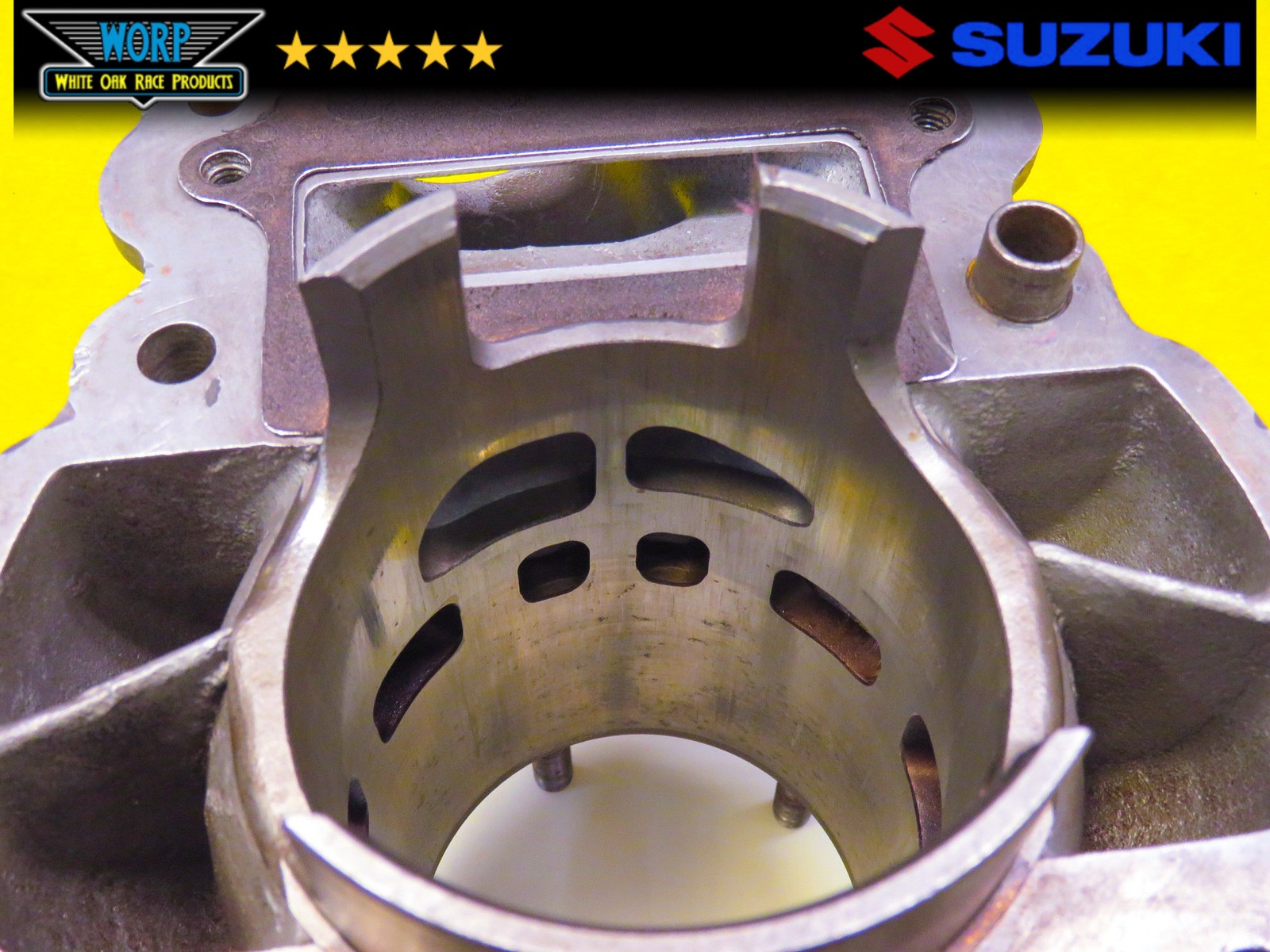 1986 SUZUKI LT250R ENGINE CYLINDER BARREL JUG TOP END + PISTON 70MM 85-92