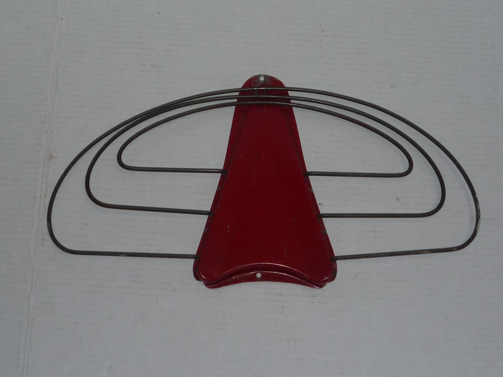 VINTAGE SPACE AGE RED  M. J. SCHULING CO HANDY METAL DRY DRYING RACK NEAT