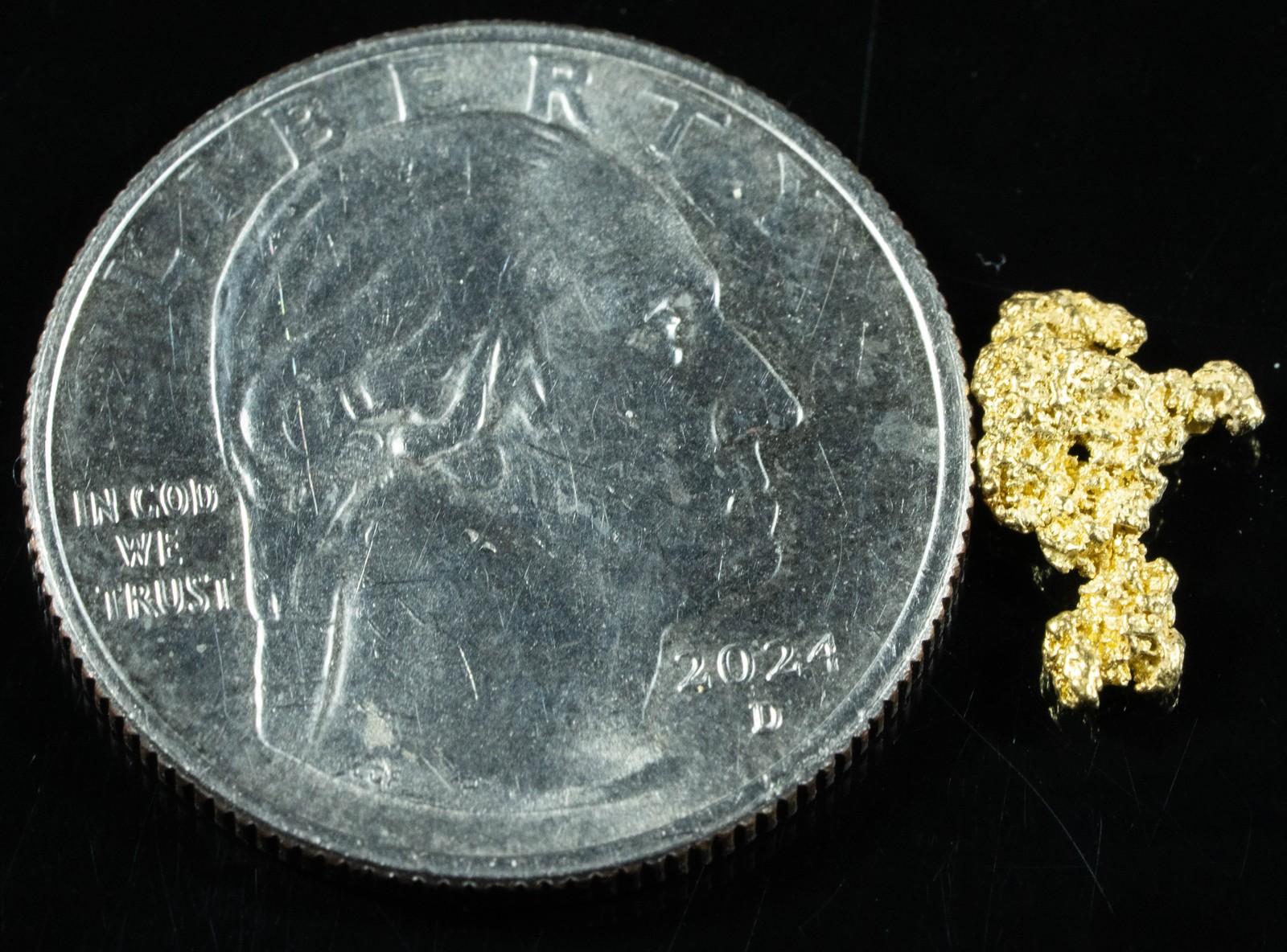 #48 Alaskan BC Natural Gold Nugget .53 Grams Genuine