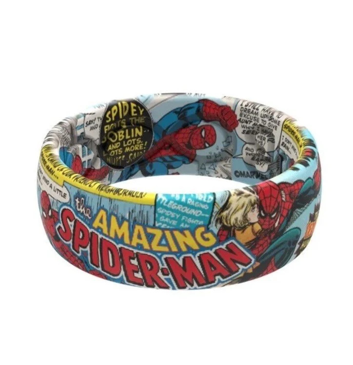 GROOVE LIFE SPIDERMAN CLASSIC COMIC RING SIZE 10 SILICONE
