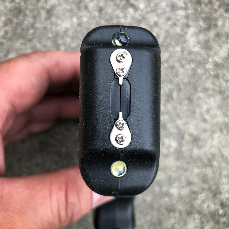 Striker 10MV Rechargeable Pistol Grip STUN GUN w/ LED Light & Pepper Spray Set