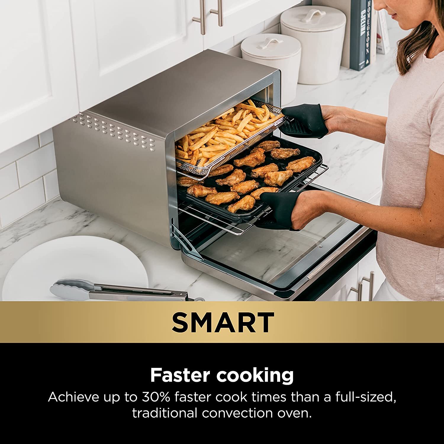 Ninja DT251 Foodi 10-in-1 Smart XL Air Fry Oven, Bake, Broil, Toast & Roast
