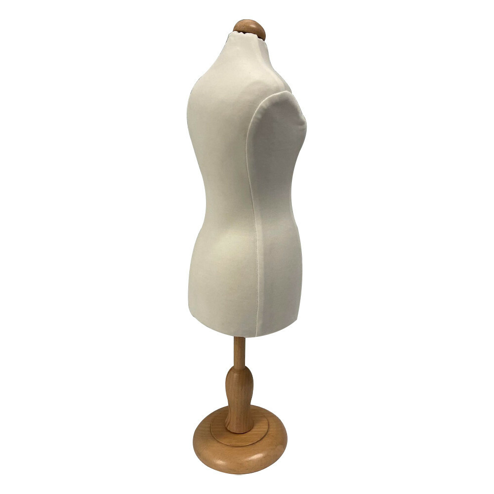 Interchangeable White Mini Jersey Female Dress Form Mannequin Jewelry Display