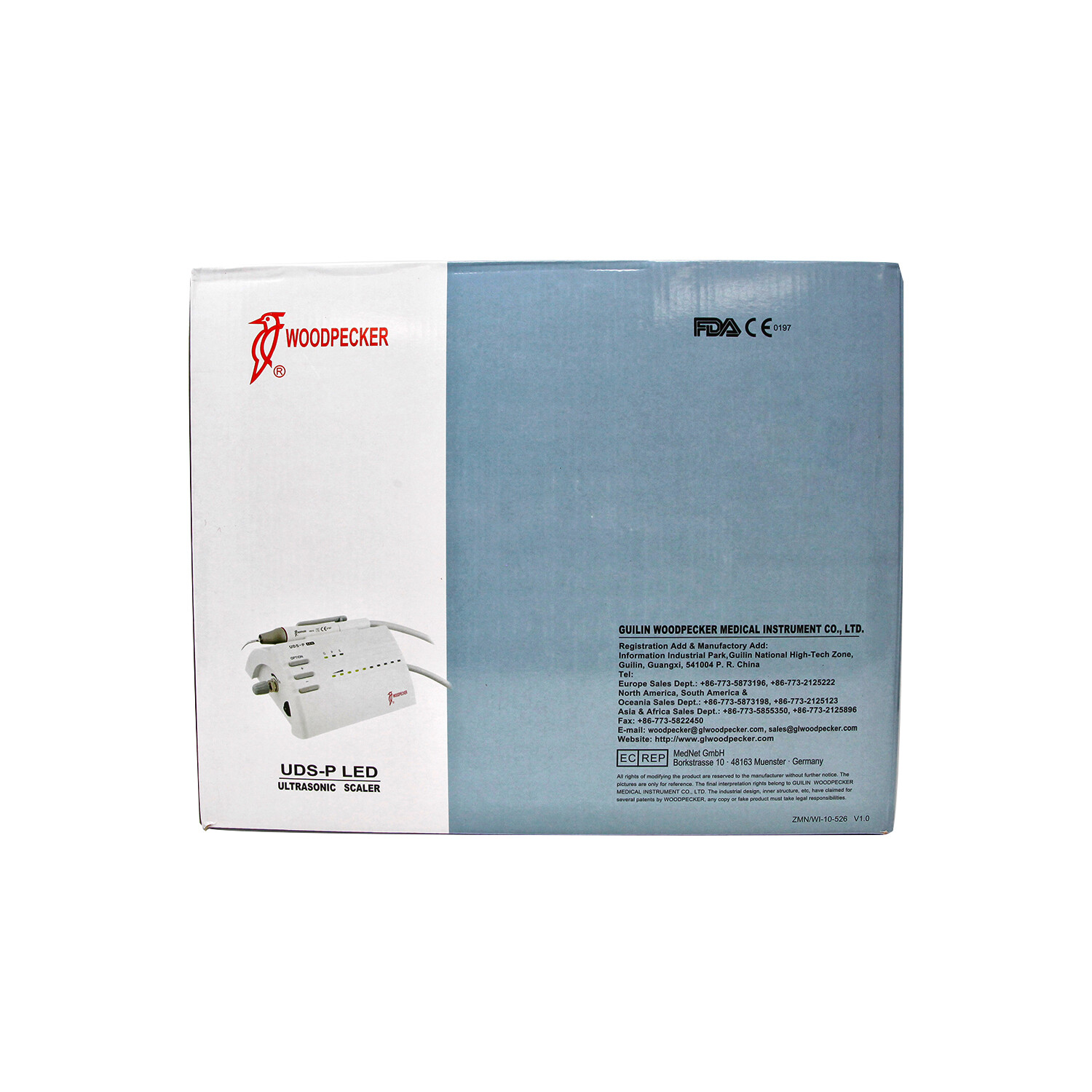 100% Original Woodpecker Dental Ultrasonic Piezo Scaler UDS-P LED Handpiece 110V