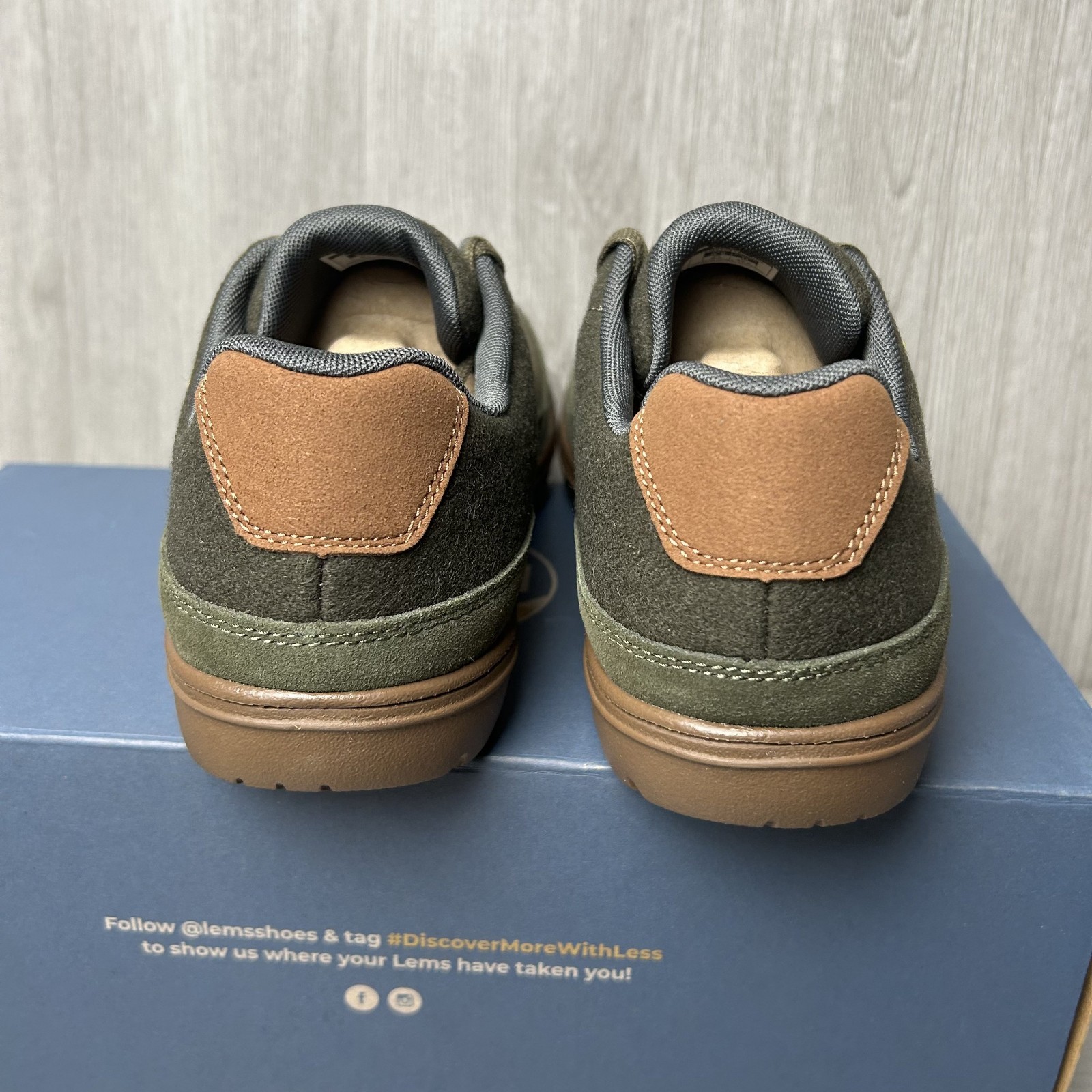 Lems Barefoot Shoes Mens Chillum Spruce Green Zero Drop Minimalist Sizes 6.5-13