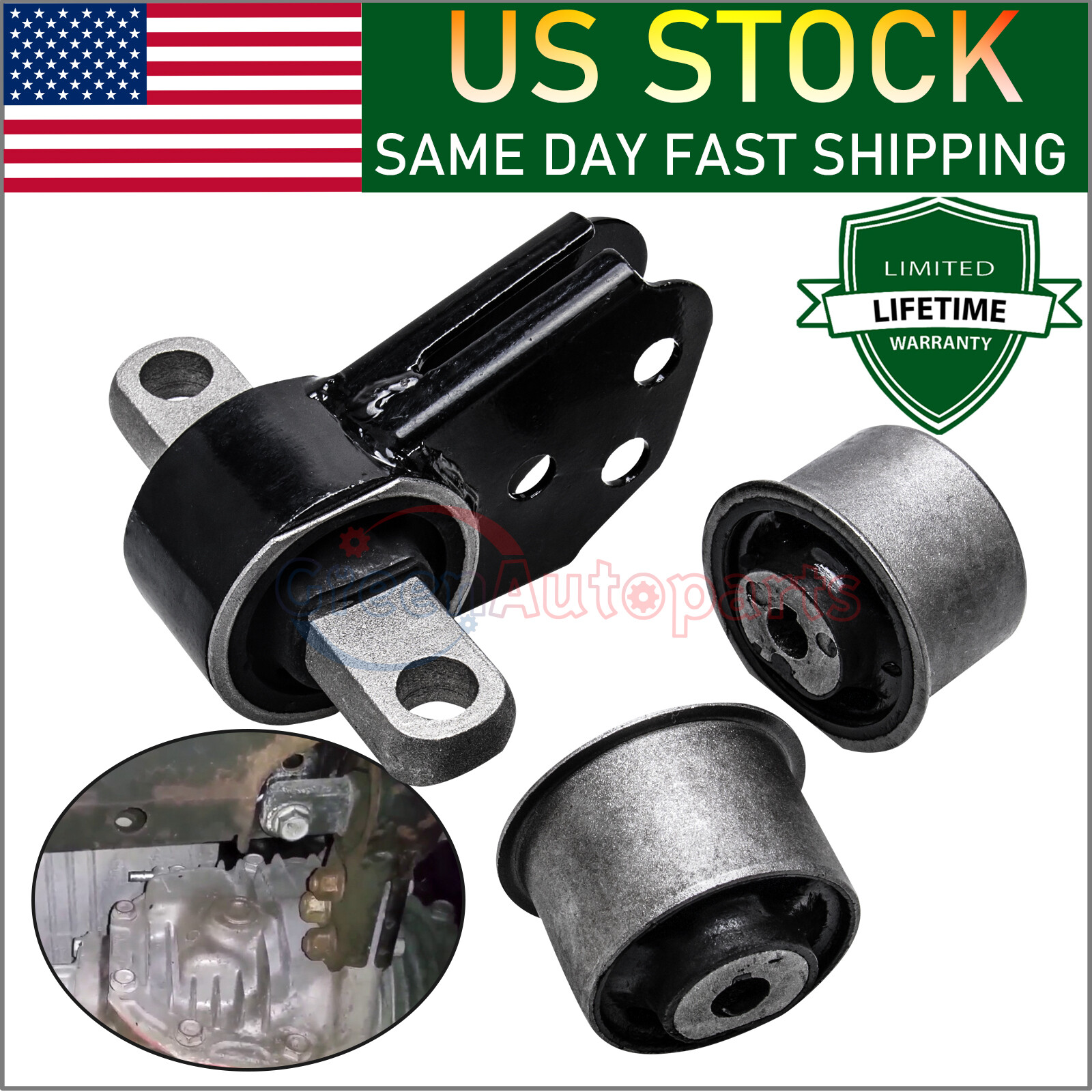 Front Differential Mount Bushing Set For Jeep Commander Grand Cherokee