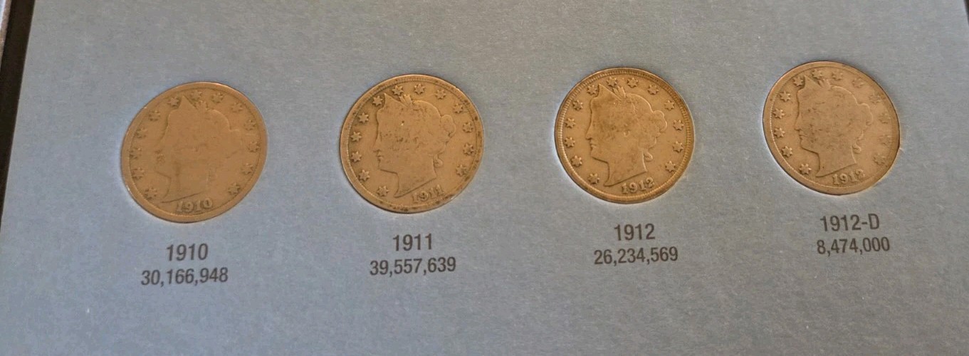 1883-1912 NEAR COMPLETE LIBERTY V NICKEL SET - 29 GOOD+ COINS (ONLY MISSING 4)