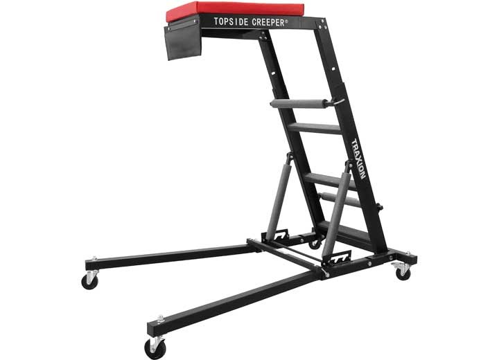 Traxion Topside Creeper Adjustable Fold Engine Bay Mechanic Garage Ladder 3-100
