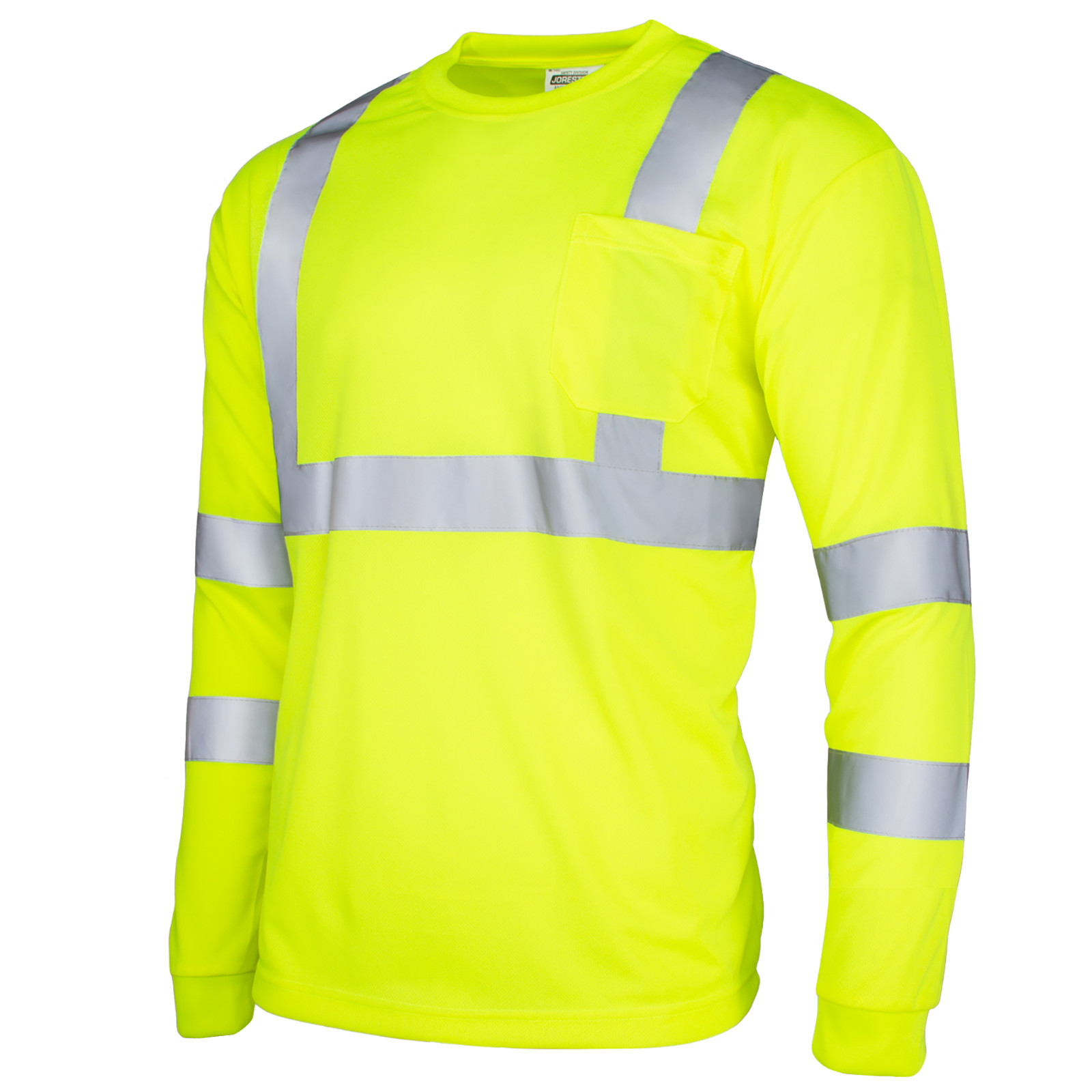 5 Pack Hi Vis T Shirt ANSI Class 3 Reflective Safety Long Sleeve