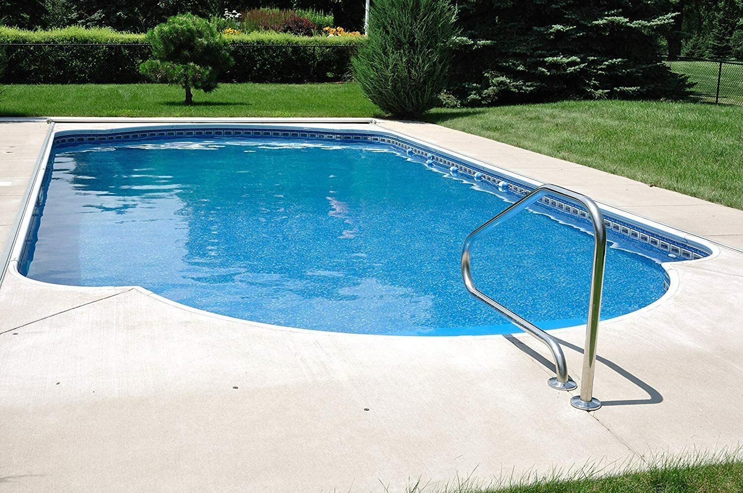 Aqua Select In-Ground Swimming Pool Stainless Steel Ladder Step Handrail