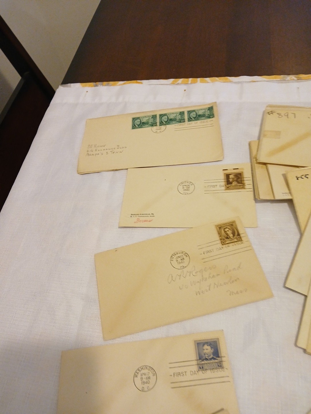 U.S.-1930's-40's-50's-60's-lot of 100 Early Postal Covers Random Pull FDC Estate