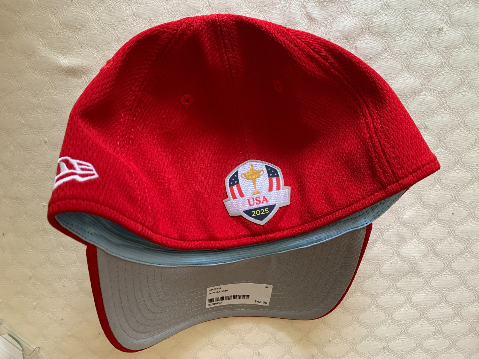 New Ryder Cup 2025 BATHPAGE BLACK Golf Hat M/L RED by NEW ERA