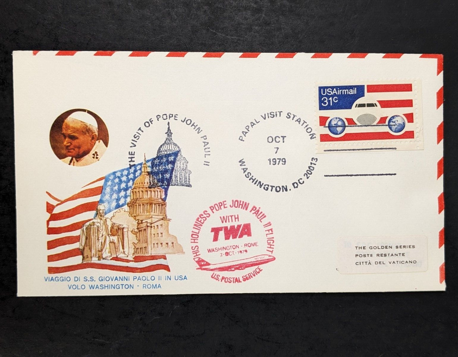 Pope John Paul II, The Golden Series Trip to Ireland, US & UN Covers