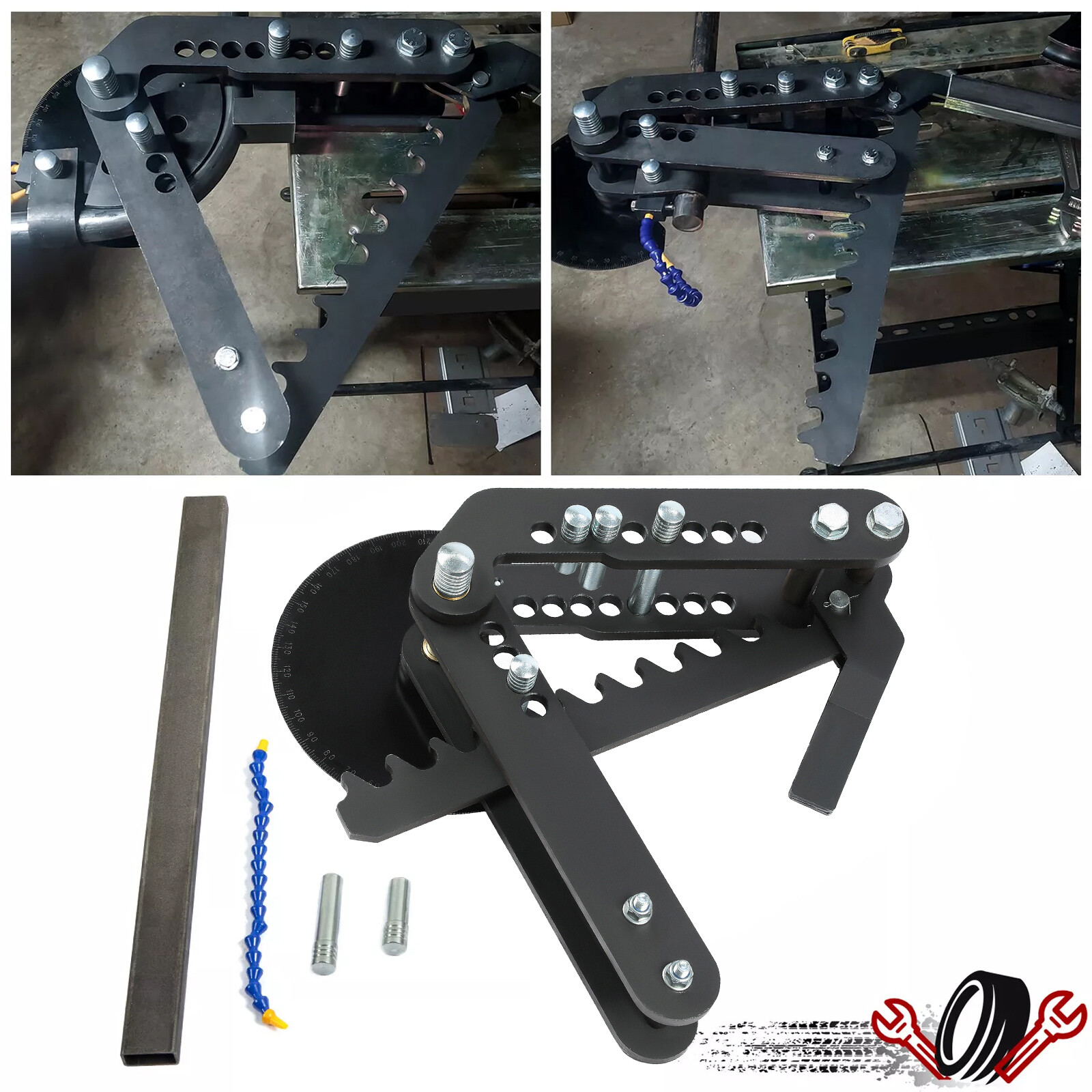 Steel Ratcheting Manual Pipe and Tube Bender -Bends up to 2" diameter tubing