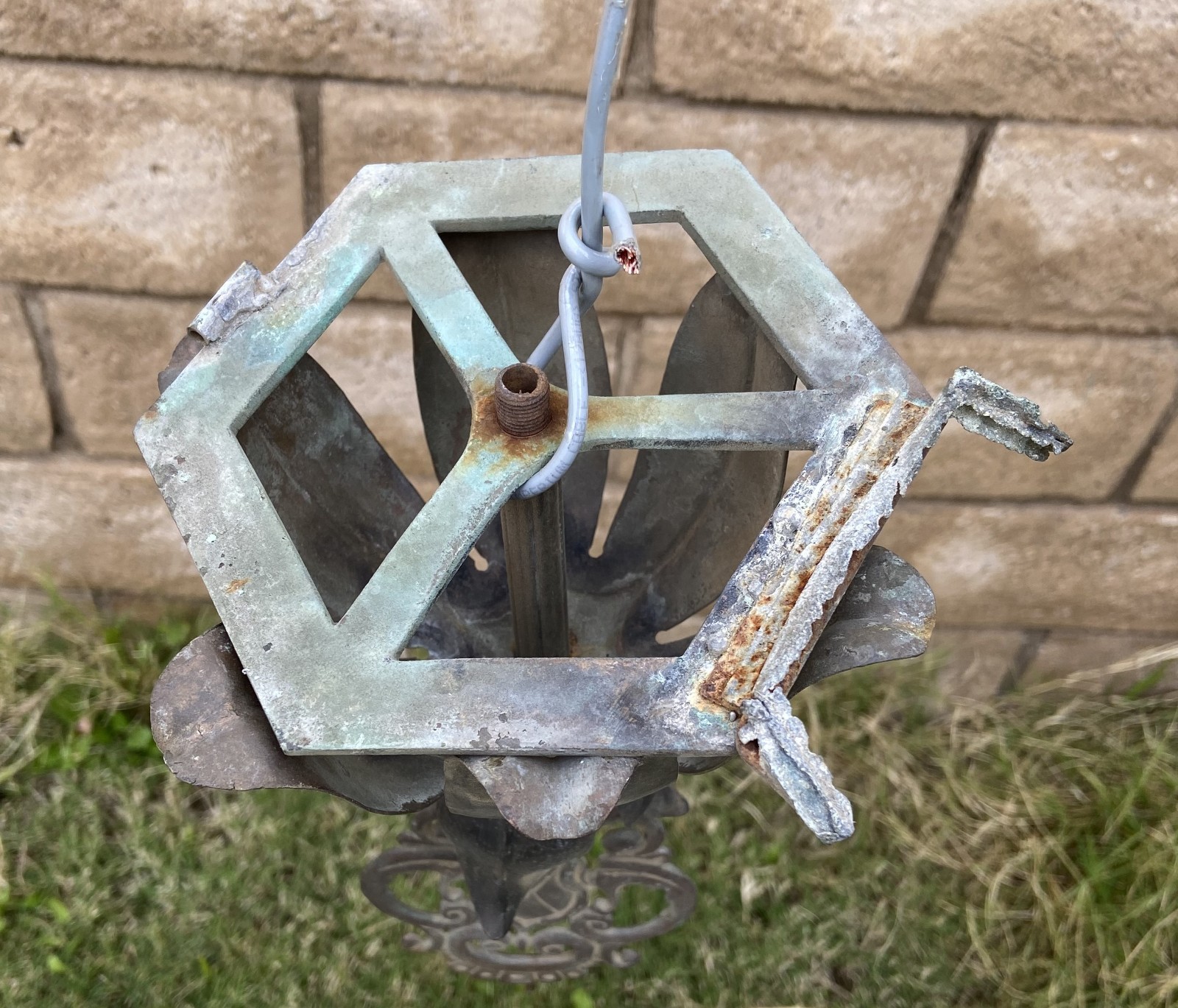 Antique Gothic Light Fixture Lamp Part Gas ? Electric ? Indoor Outdoor Lighting