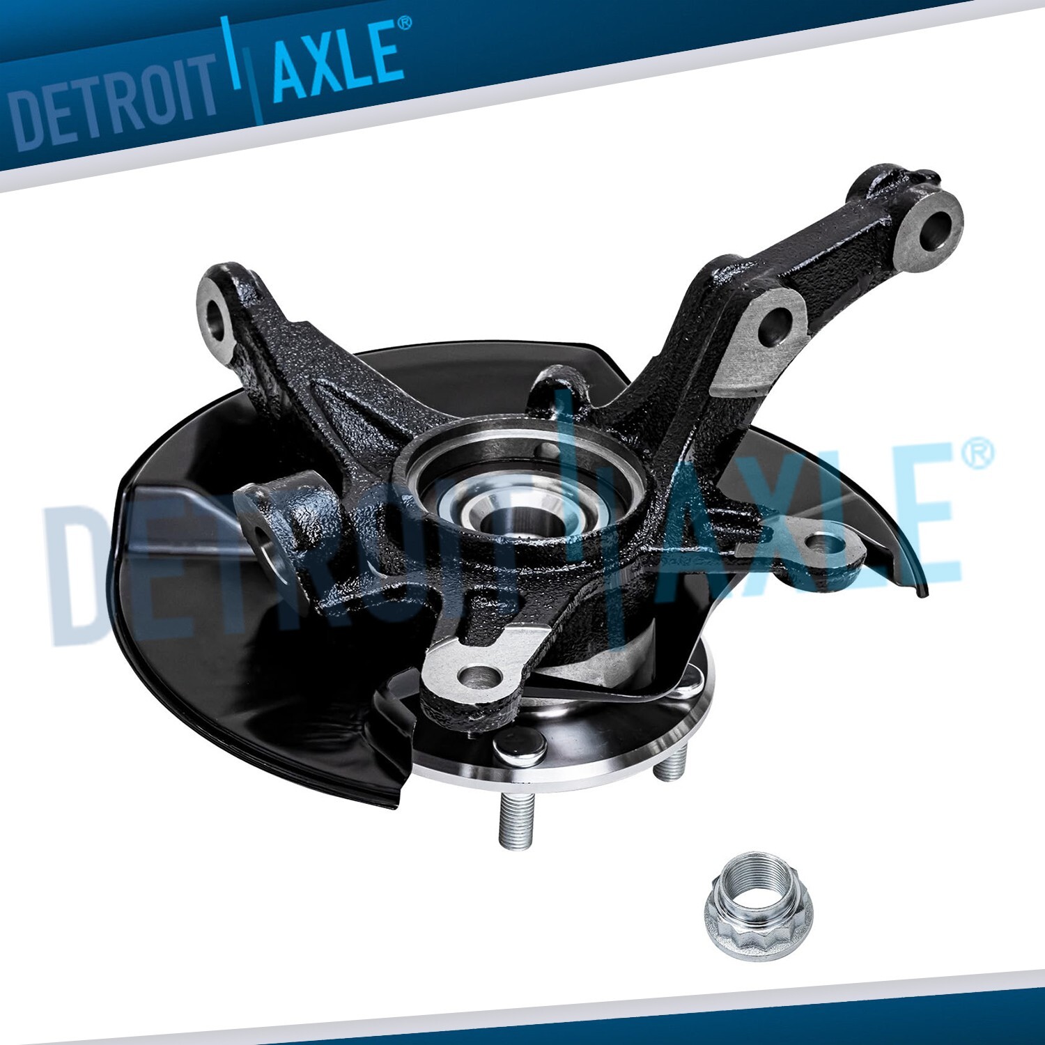 Front Left Steering Knuckle Wheel Bearing Hub Assembly for 2006-2011 Honda Civic