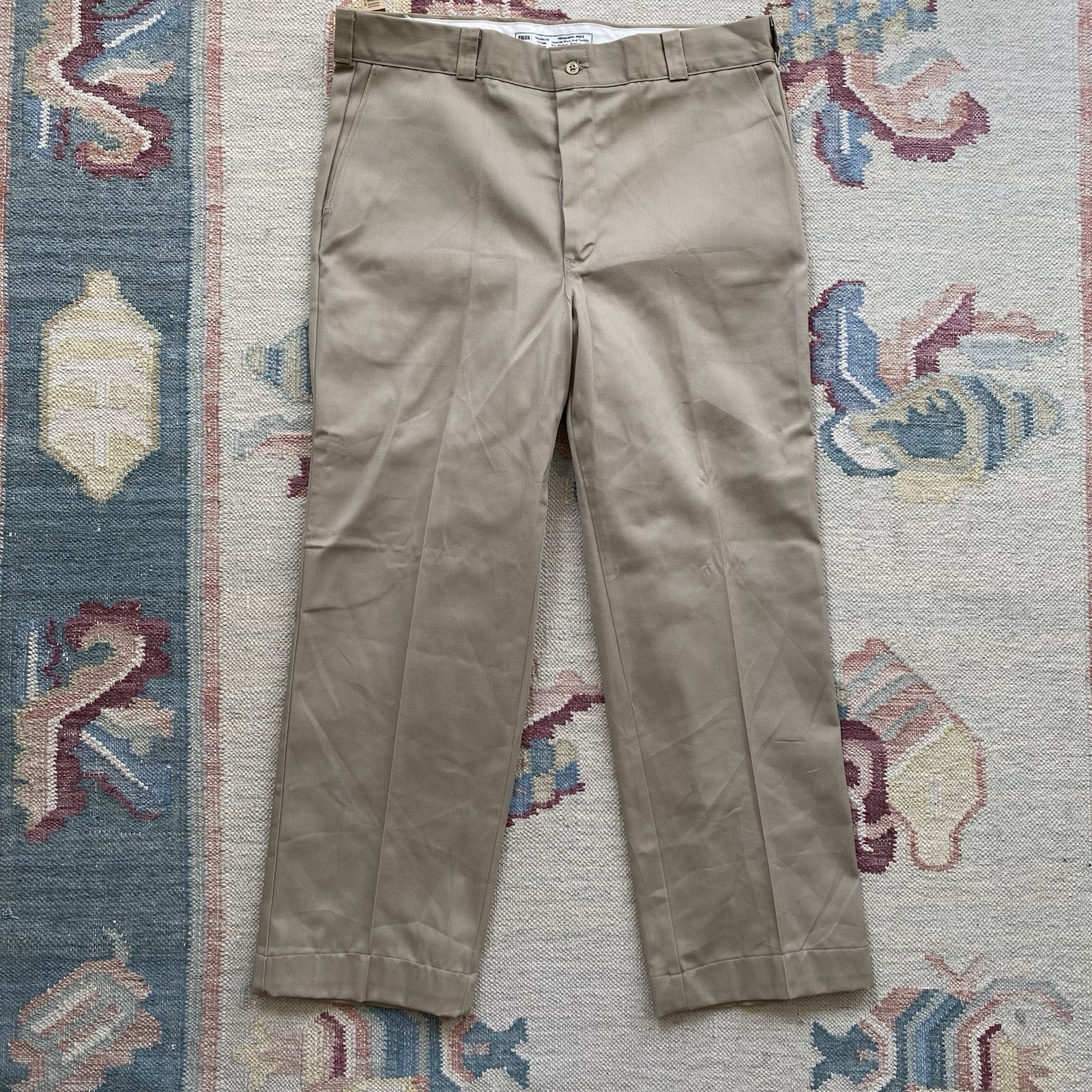 Vintage Big Yank Deadstock Magic Twill Work Pants 38x30 Khaki 70s Workwear Union