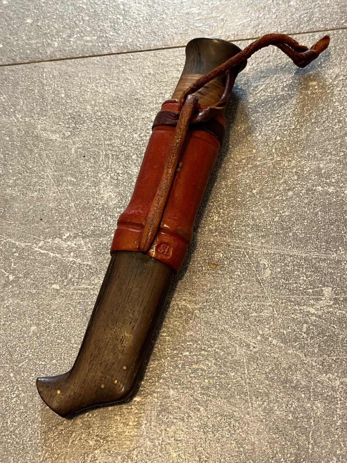 vintage swedish handmade knife puukko by JA hunting fishing camping