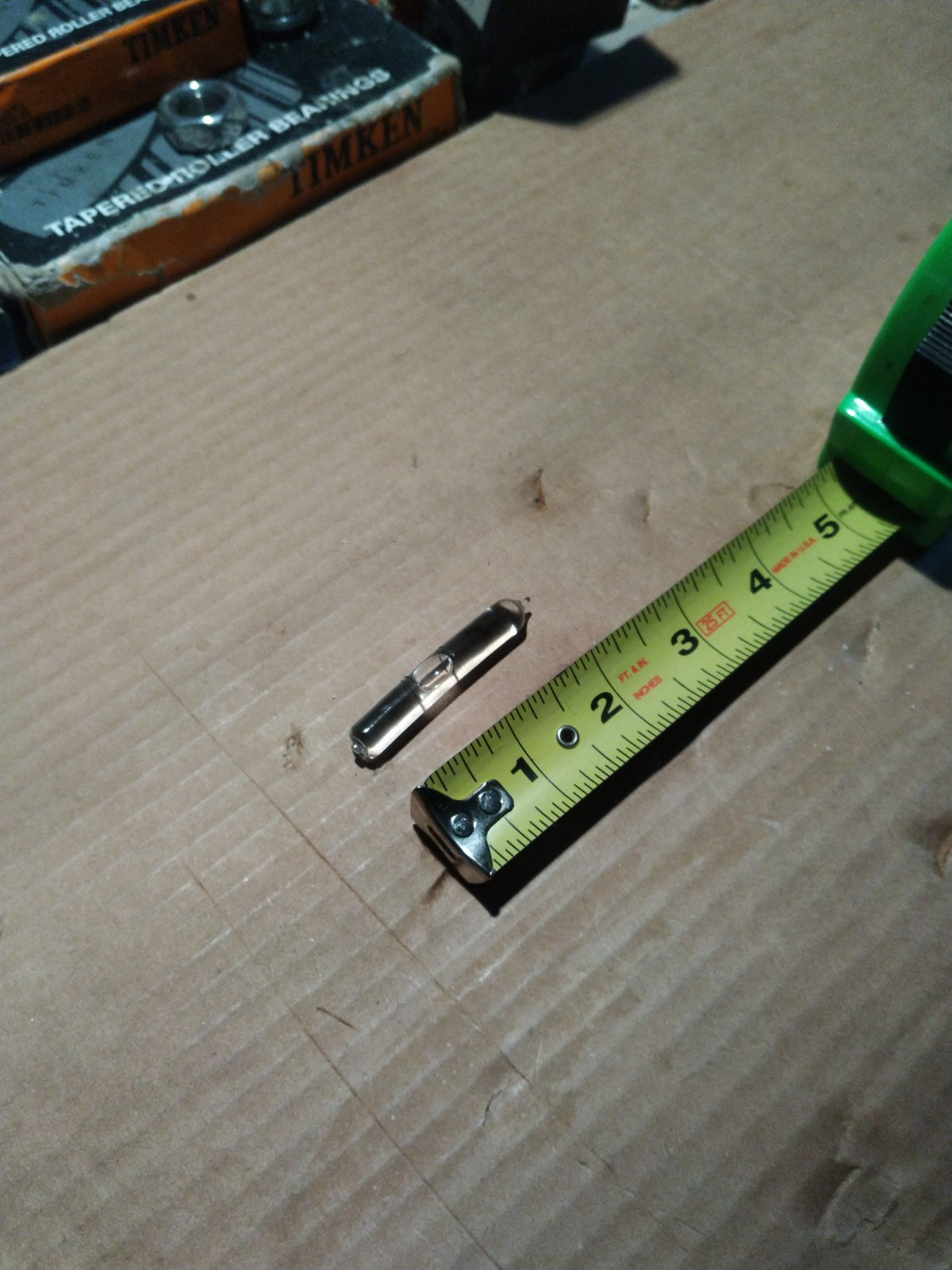 1) *New* OEM "Stanley" Level 2" Bent Vial. Glass Spirit Proved. #208-2. NOS. USA