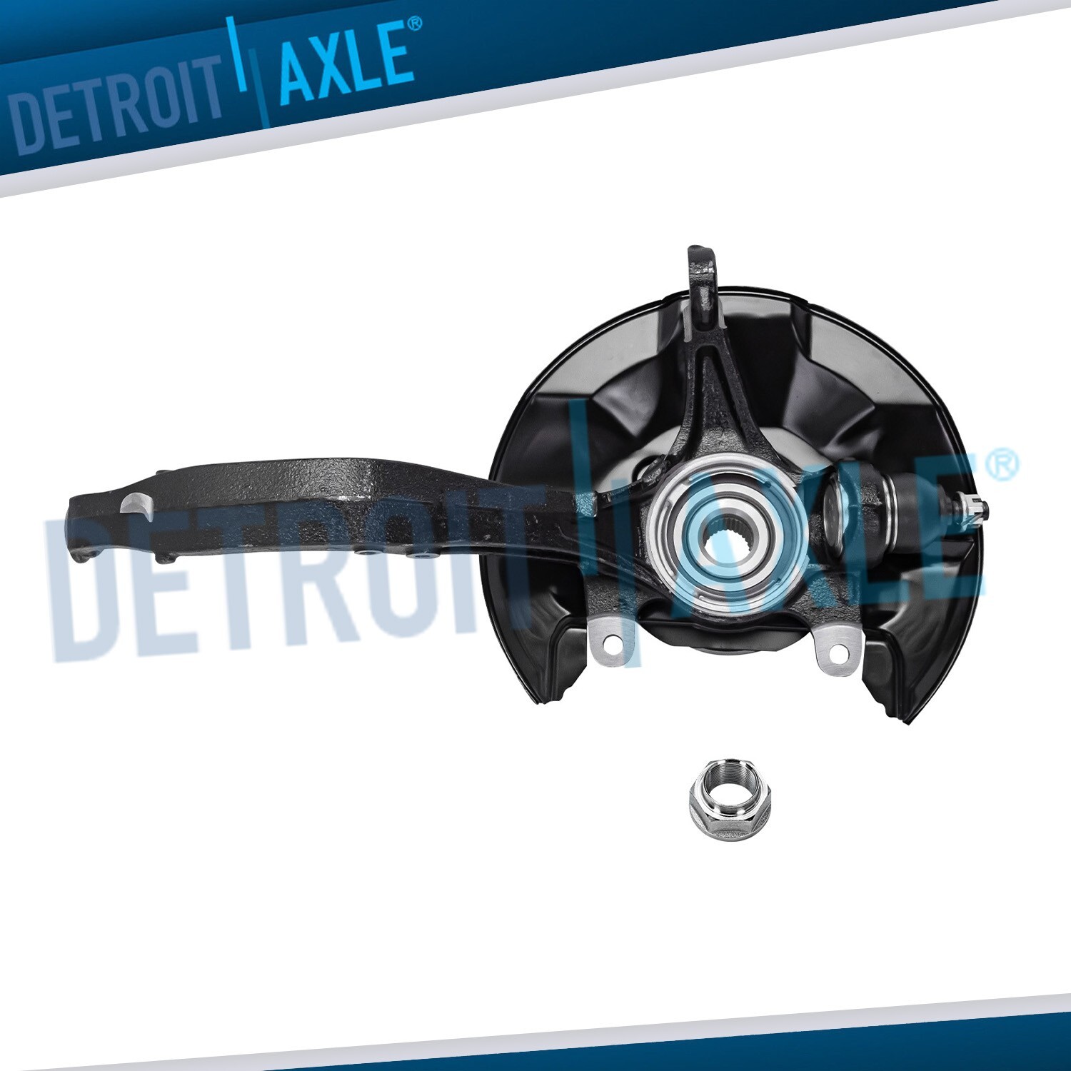 Front Right Steering Knuckle + Wheel Hub Bearing for 2009- 2012 Honda Accord TSX