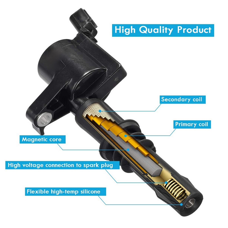 8X Ignition Coils + 8X Spark Plugs for FORD F-150 5.4L V8 TRITON 2004-2008 C1541