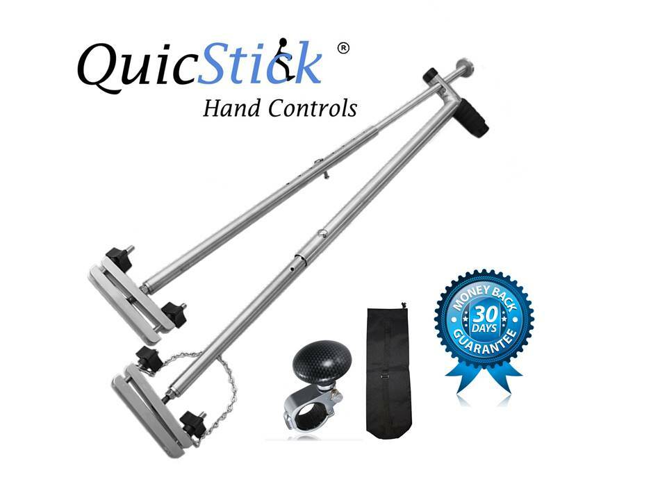 QuicStick Portable Hand Controls Disabled Driving Lightweight Handicap Mobility