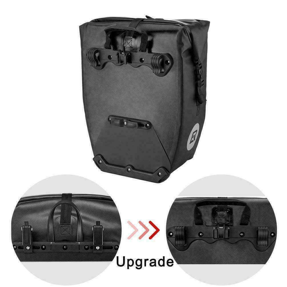 ROCKBROS Bicycle Pannier Bike Bag Rear Rack Bag Waterproof Large Capacity 2Pcs