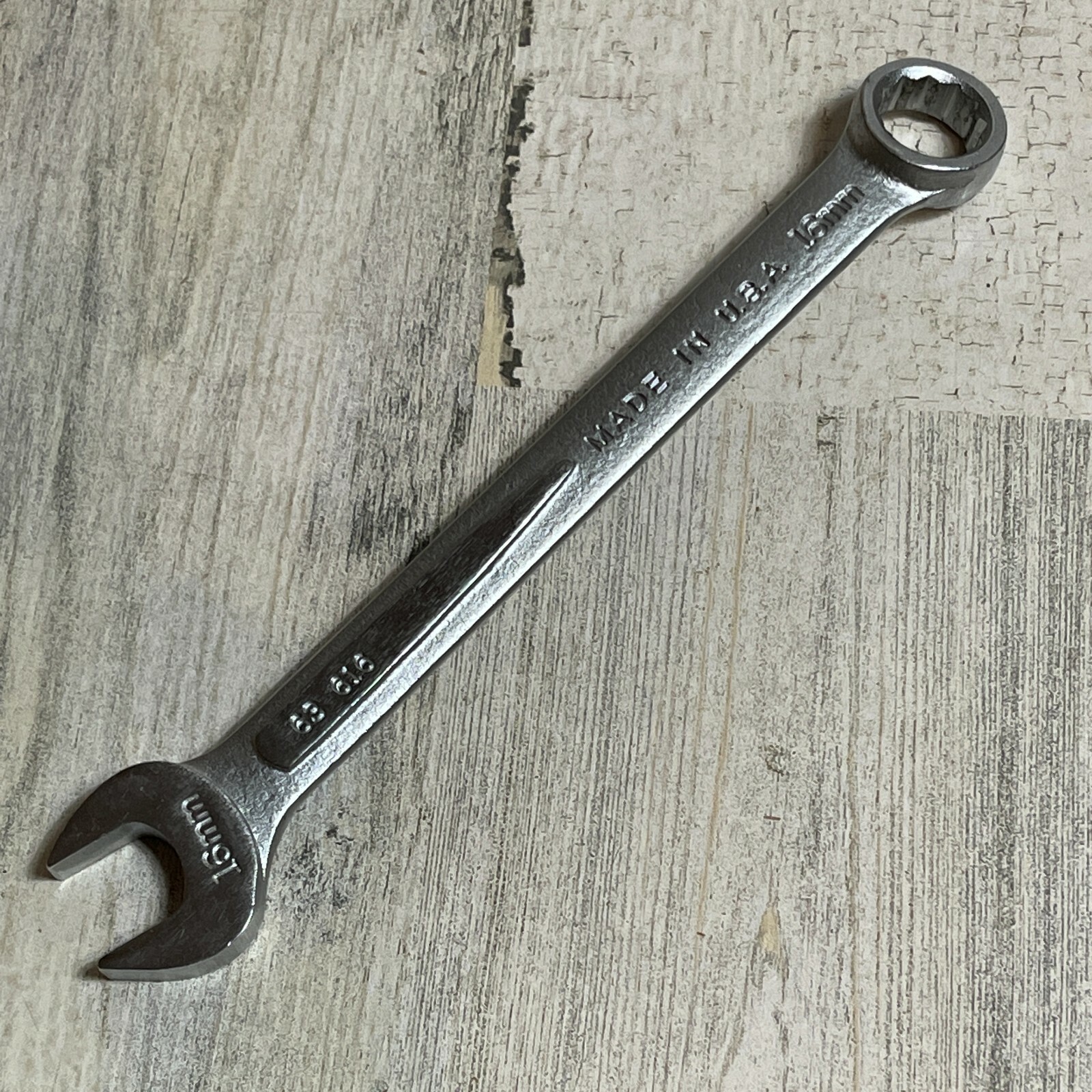 16mm METRIC COMBINATION 12-pt Forged Alloy WRENCH by EASCO Made in USA