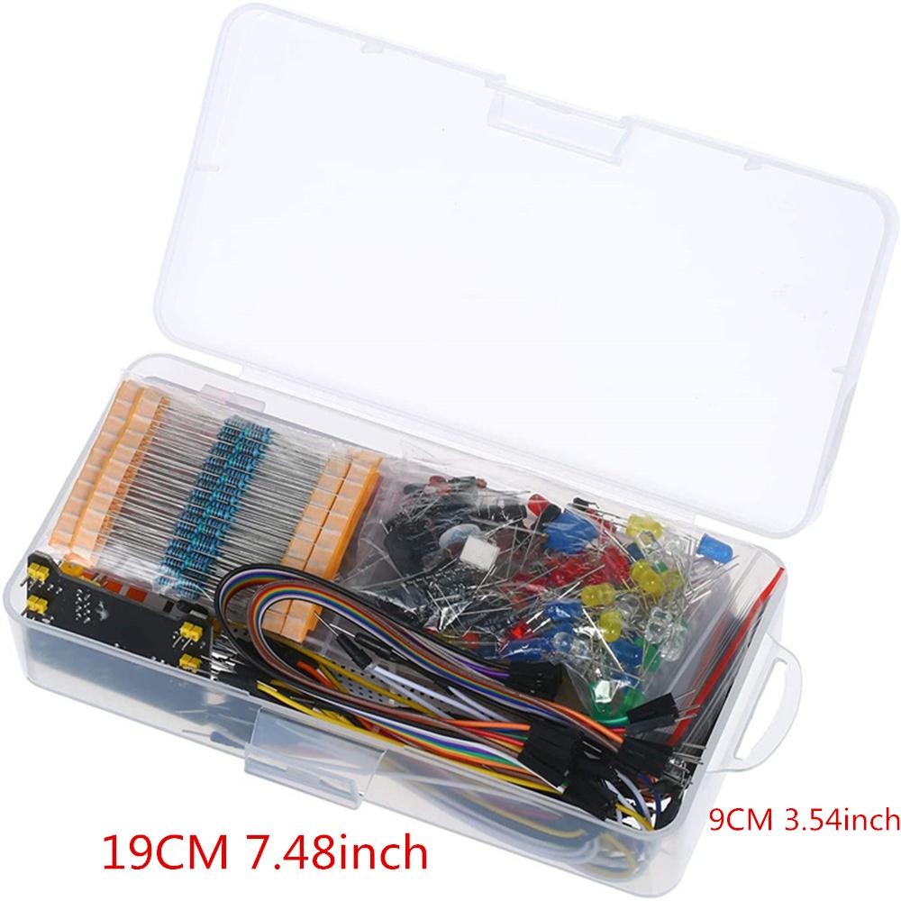 Electronics Component Basic Kit with 830 tie-points Breadboard Resist for UNO R3