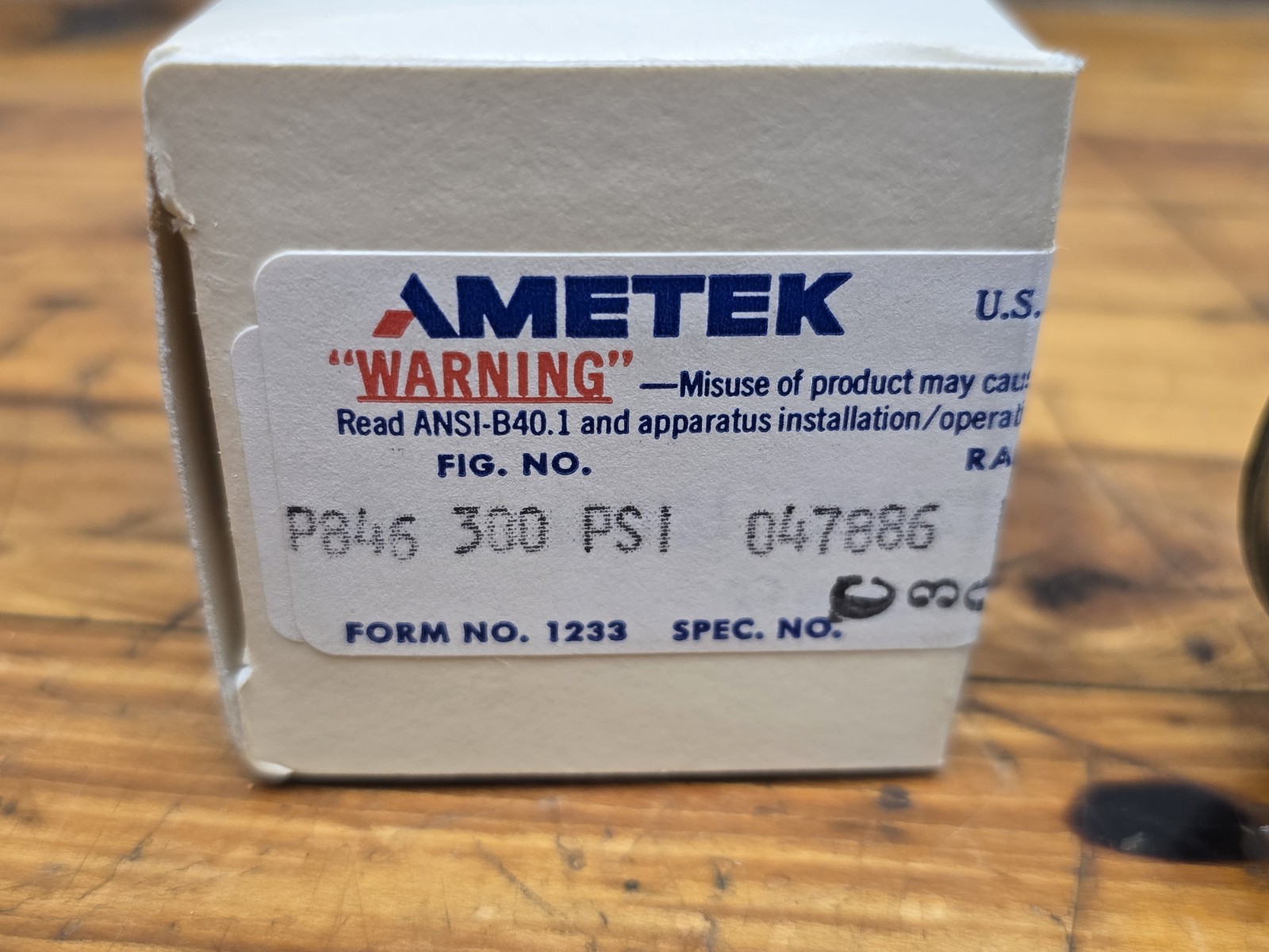 Pair Of Davey Air Compressor Pressure Gauges 300psi 2" Face 1/8"ANPT USA NEW