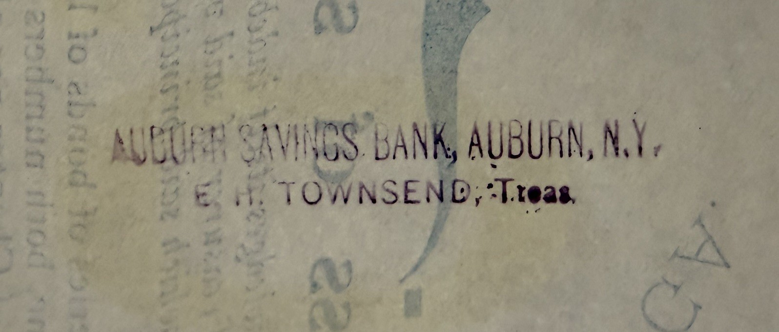 $500 Bond issued in 1896 by The Village of Weedsport, NY - Bond #2 of 9 issued.