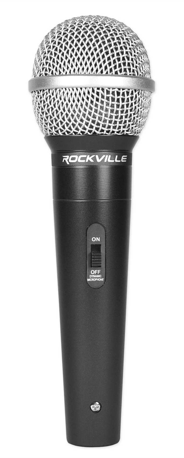 Rockville RMC-3PK 3 Pack Metal Wired Vocal/Instrument/DJ Microphones+Metal Case